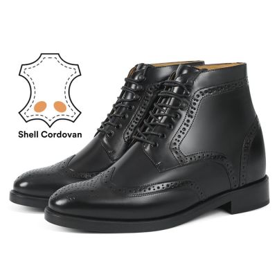 Botki Brogue 9CM z Cordovanu