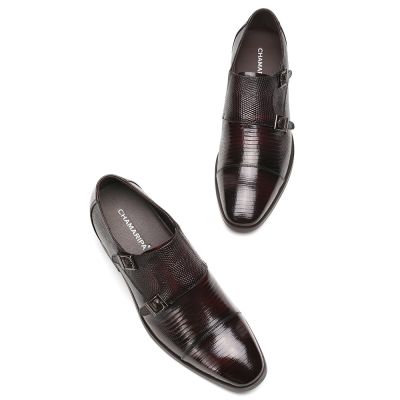 Buty Monk Strap z skóry z legwana 7 cm | CHAMARIPA