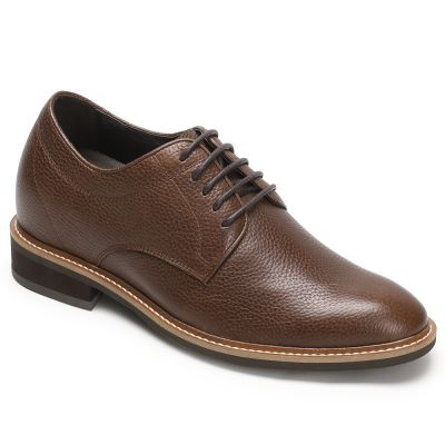 Brązowe buty derby 8 CM | CHAMARIPA