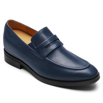 Błękitne Penny Loafersy 7 cm dla Mężczyzn | CHAMARIPA