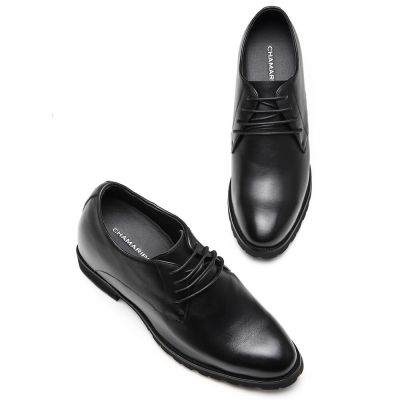 Czarne buty Derby z podwyższeniem 13CM | CHAMARIPA