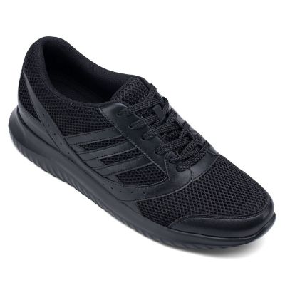 Czarne Buty Sportowe z Podwyższeniem 7CM  | CHAMARIPA