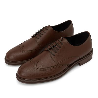 Męskie 6CM Derby – Buty Wingtip Brogue