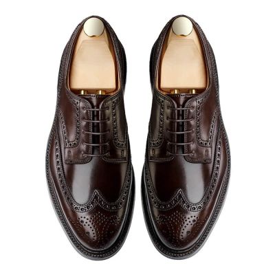 7CM Męskie Buty Derby Pełne Brogue