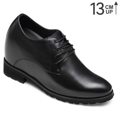 Czarne buty Derby z podwyższeniem 13CM | CHAMARIPA