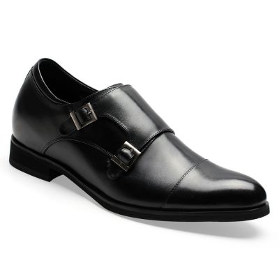 Skórzane Buty Monk Strap 7CM | CHAMARIPA