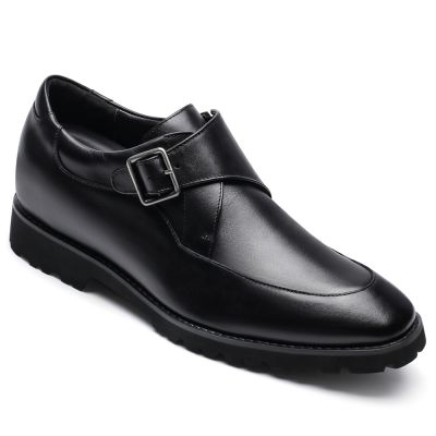 Czarne Buty Monkstrap 7CM | CHAMARIPA