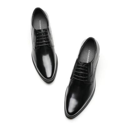 Czarne buty podwyższające 10CM | CHAMARIPA